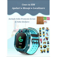 Smartwatch GPS cu Folie protecție&cadou. Localizare/Apel/Mesaje. Verde