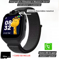 Smartwatch SIM: card SD, apel HD, jocuri, foto/video, download muzică.