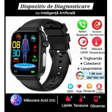 Smartwatch Medical. Analize fără ac: glicemie, colesterol, EKG, inimă.